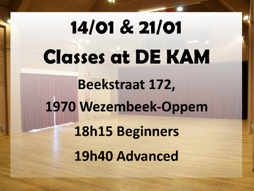 Exceptionally classes are at De Kam